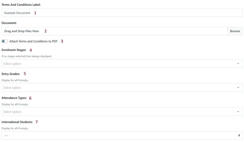 Policy Document Options