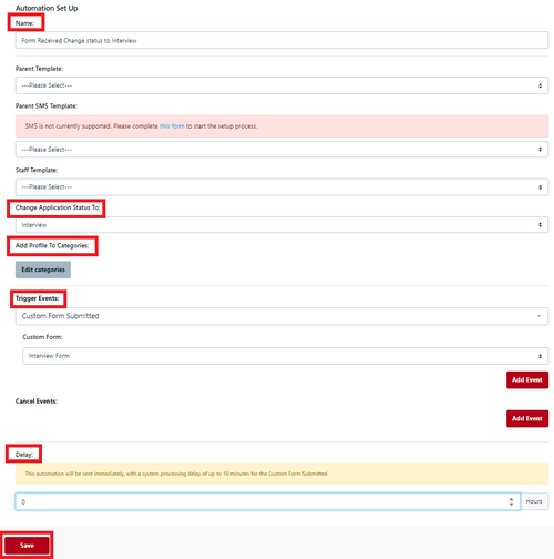Status change Automation criteria June 2025