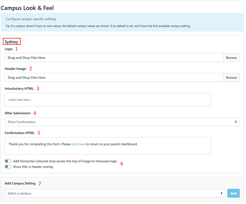 Campus look and Feel settings June 2026