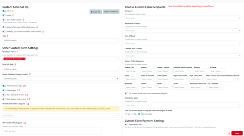 Custom Form Setup June 2026