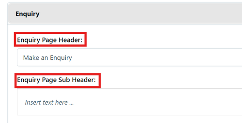 Customisation - Enquiry Booking Jan 2026
