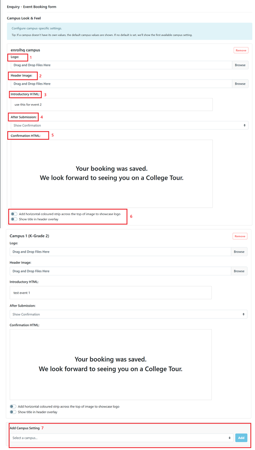 Form Setup Customisation - Event via Custom Forms Jan 2026