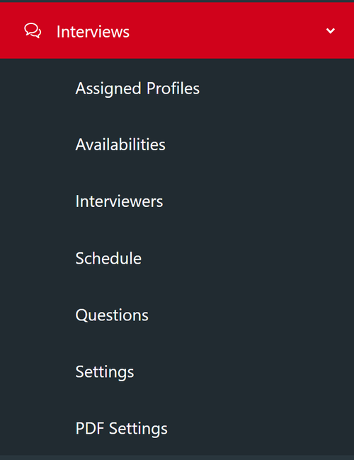 Interview Menu update Mar 2026