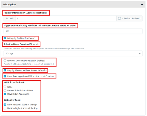 Settings - Misc Option July 2025