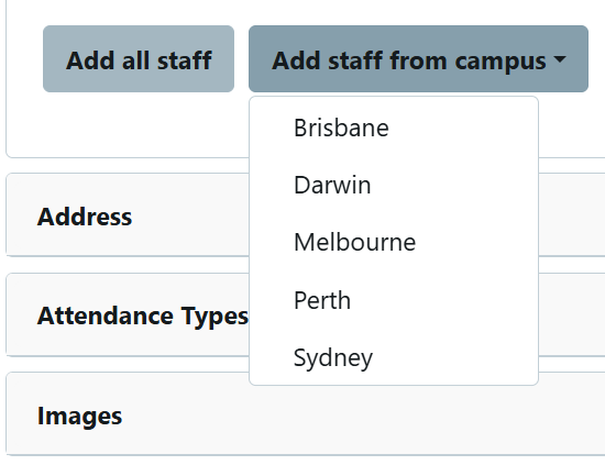 Staff Access by Campus