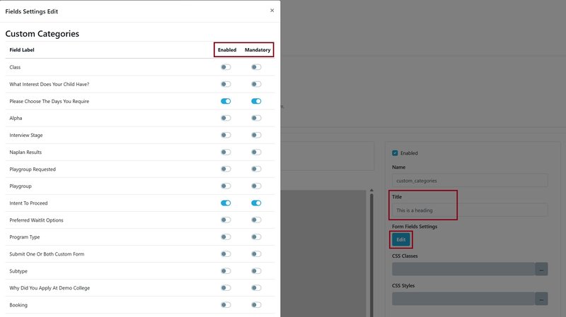 Student Profile Categories 4