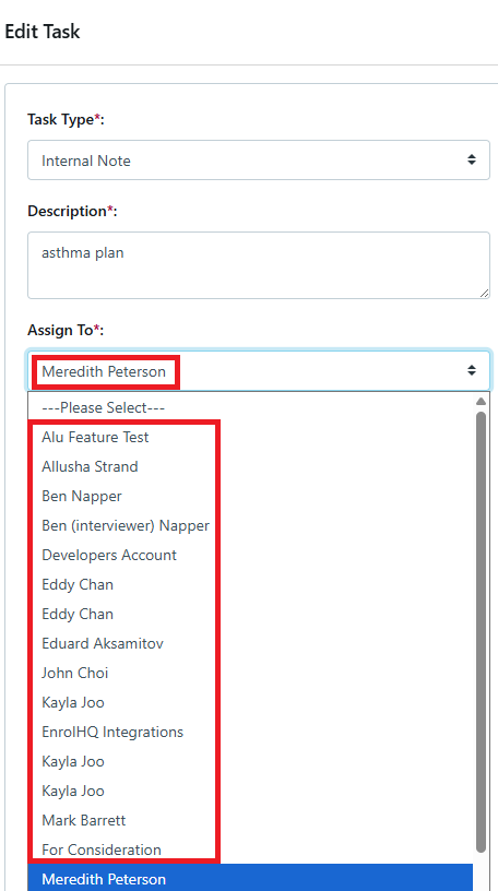 Task Email reassign July 2025