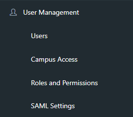 User Management Menu April 2026