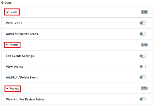 User permission setting 1