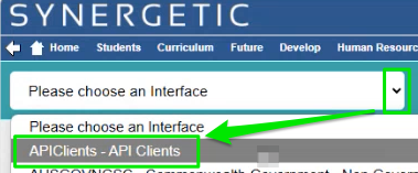Synergetic - set up API 2