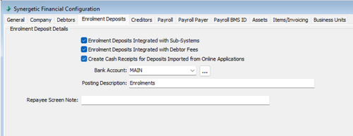 Synergetic Payment Setting